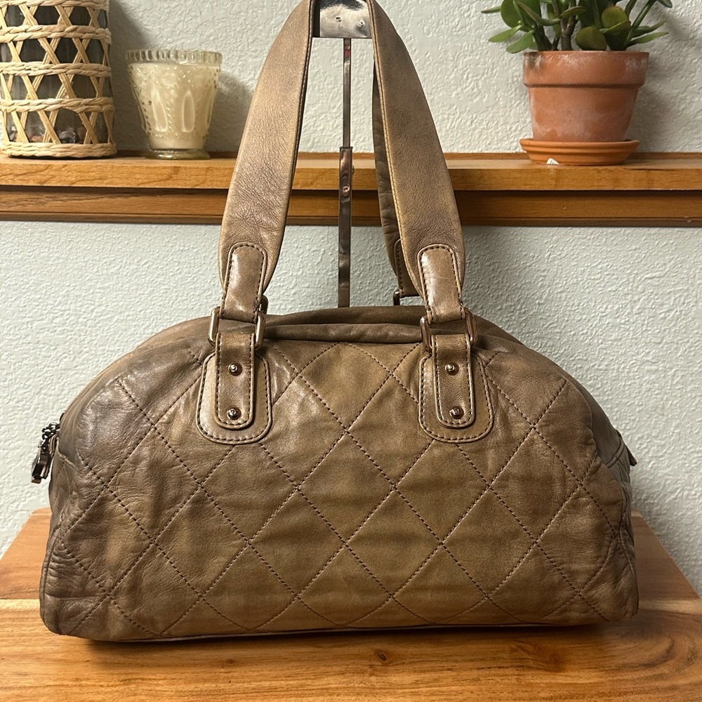 CHANEL Cloudy Bundle Bowler ❤️ Beige (Dirty Olive) - Picture 1 of 13